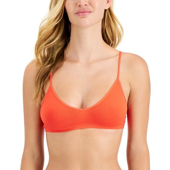 JENNI Women's Light Support Bralette Papaya Punch Large L - Picture 1 of 3